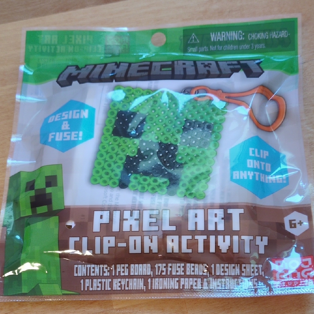 Minecraft Pixel Art Clip-On Activity